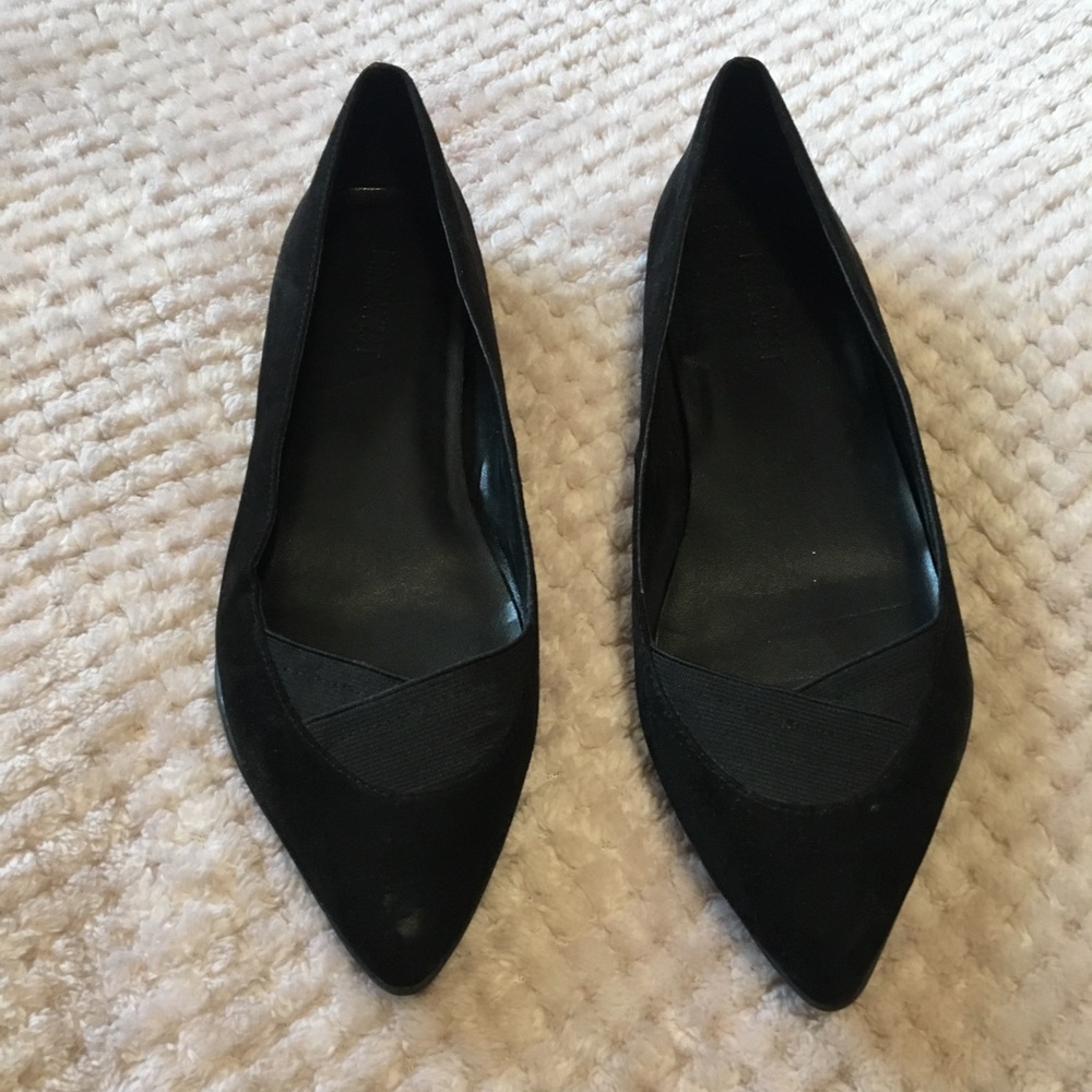 Nine West black pointy flats size 7M